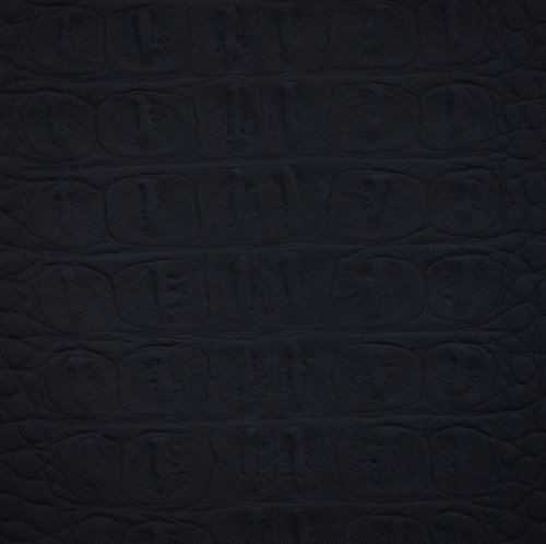 Black Hornback Gator Embossed Leather Hides for sale