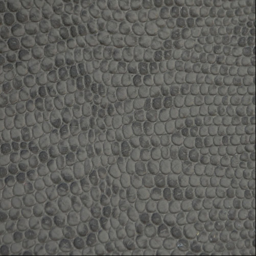 Charcoal Embossed Snake Leather Hides