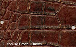 Old Crocodile - Brown Exotic Embossed Leather for sale!
