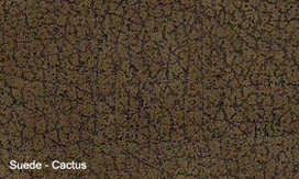 Premium Suede - Stampede is available in Cactus, Chocolate, and rust.